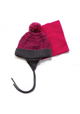 Peluche зимняя шапка и манишка для девочки F17 ACC 62 EF Lollipop